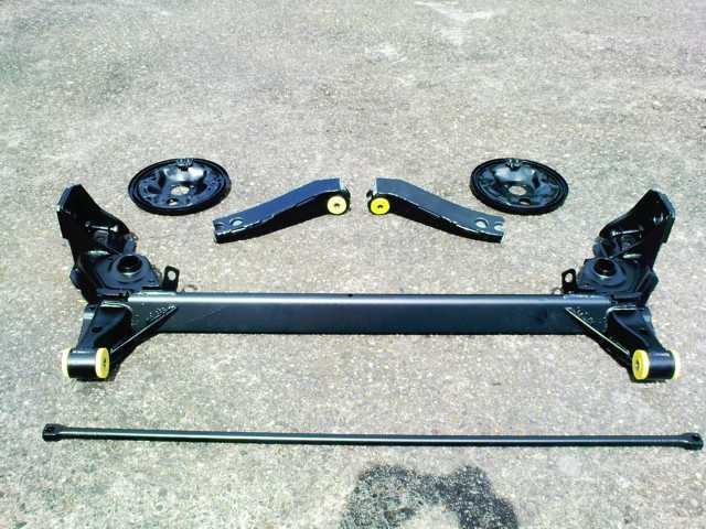 Achsen Sandgestrahlt und Pulverbeschichtet, neue PU Buchsen